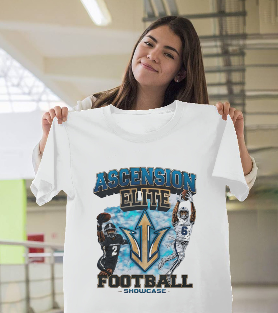 Ascension Elite Football Players 2 And 6 Showcase Sky Clouds T-Shirt