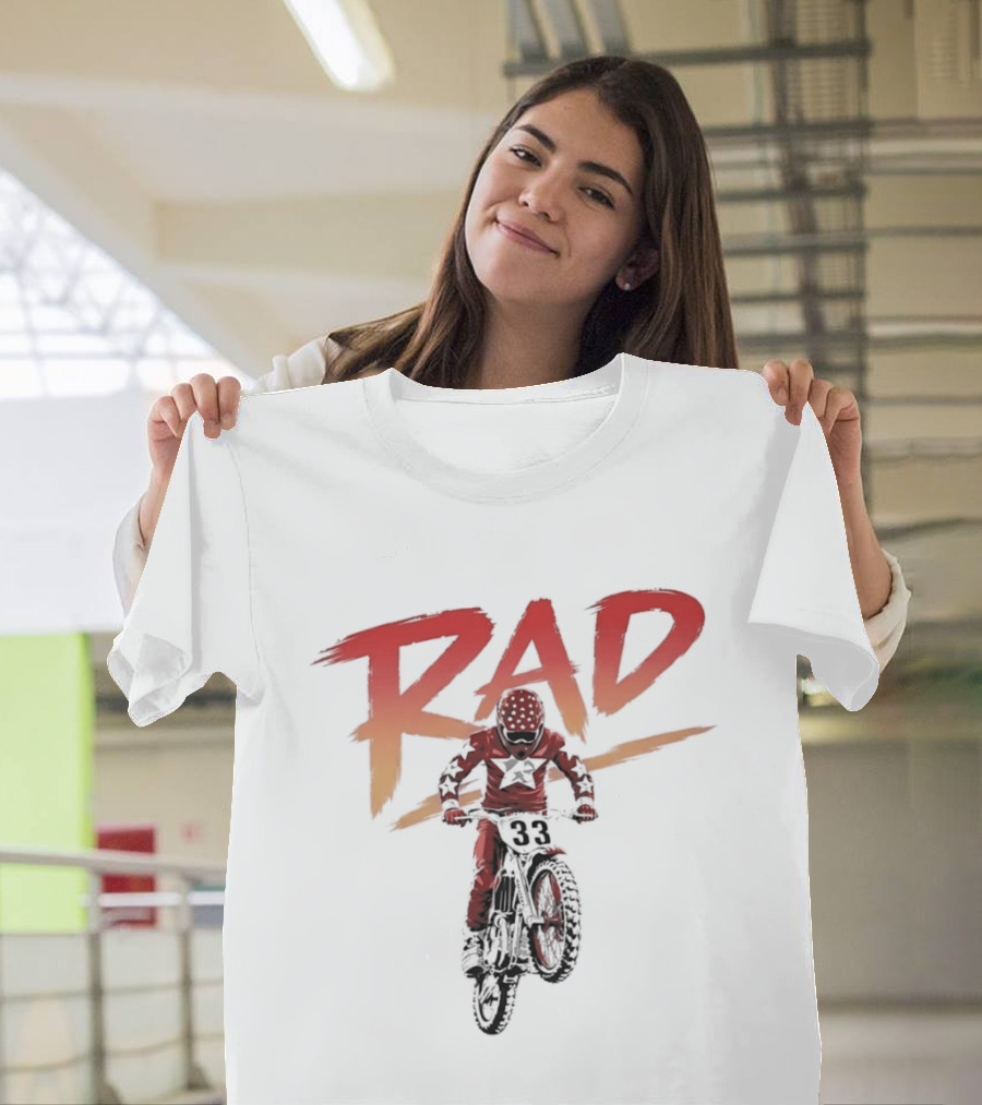 Rad 33 Motocross Rider Dirt Bike Motorcycle Adventure T-Shirt