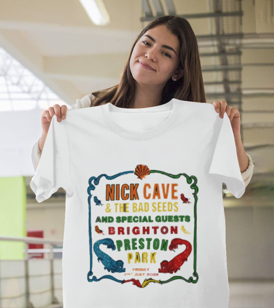 Nick Cave And The Bad Seeds Brighton Preston Park Special Guests July 31 2026 T-Shirt