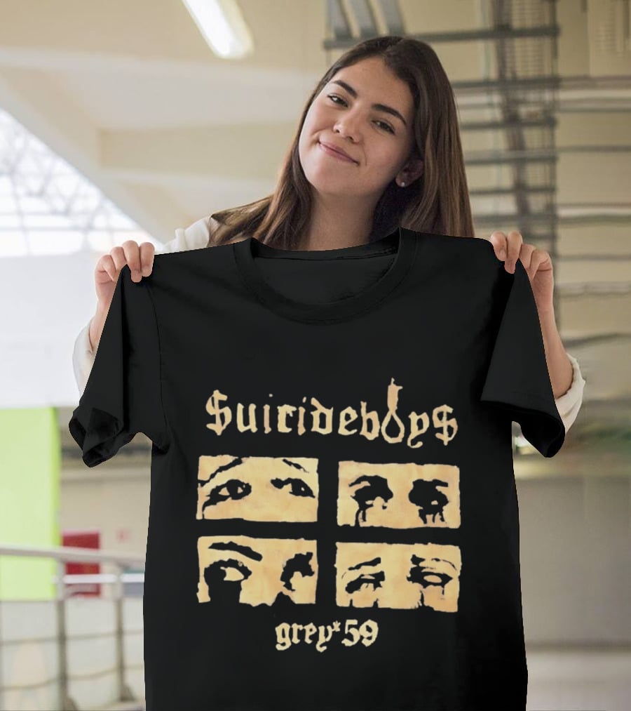 Suicideboys Grey 59 Distressed Eyebrow T-Shirt