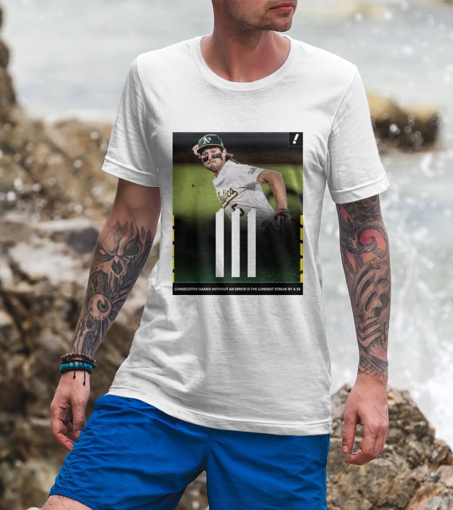 Jacob Wilson Athletics 111 Consecutive Errorless Games Record By Shortstop T-Shirt