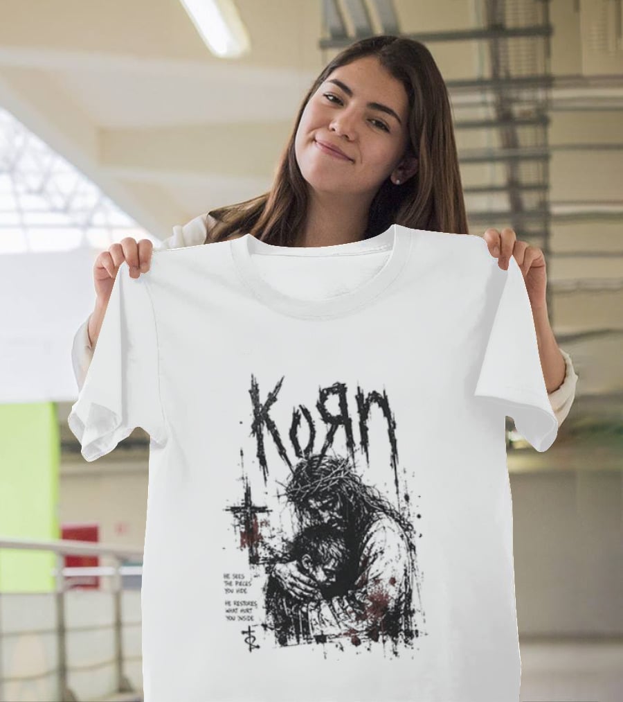 Korn Jesus Falling Apart I Found Him Jesus Put Me Together T-Shirt
