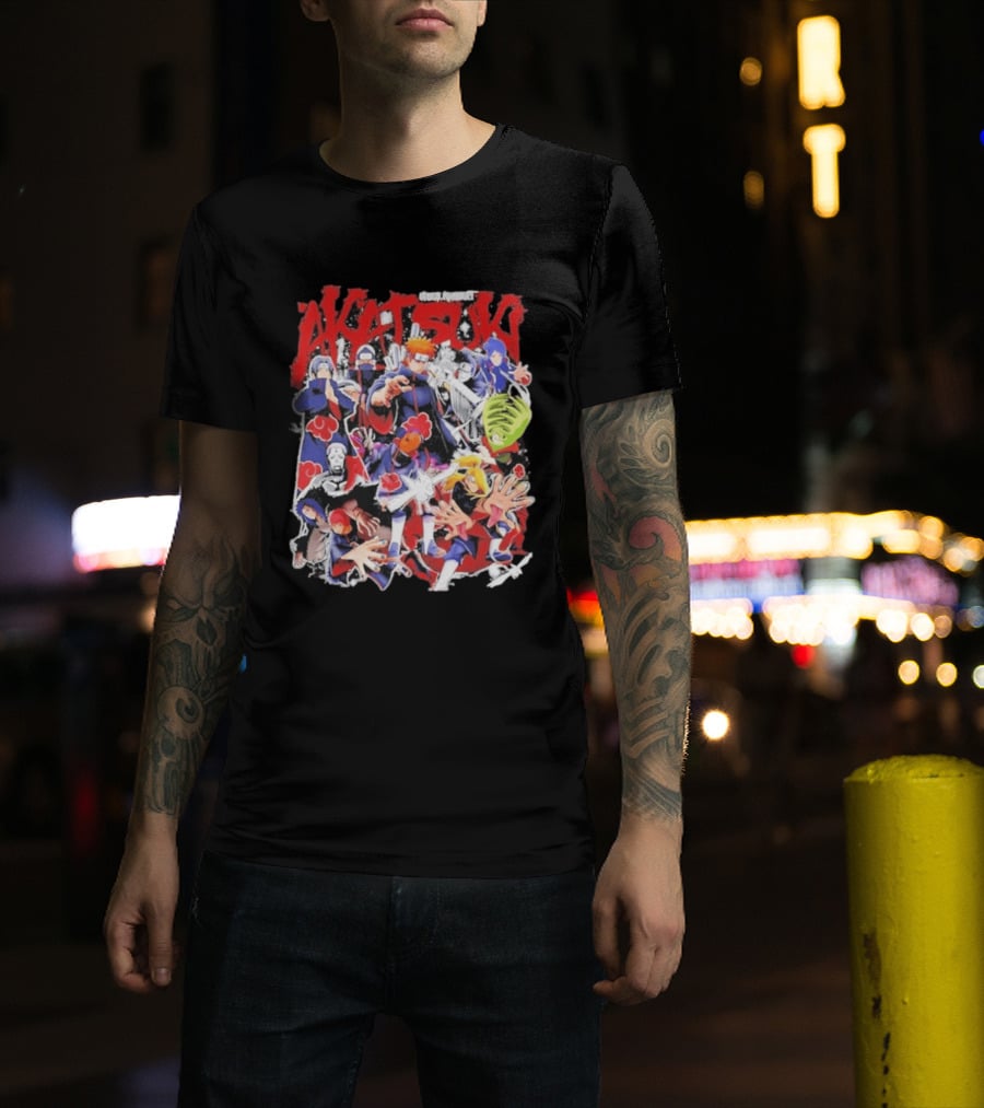 Akatsuki Vibes Konnect Naruto Anime Pain Characters Animation T-Shirt