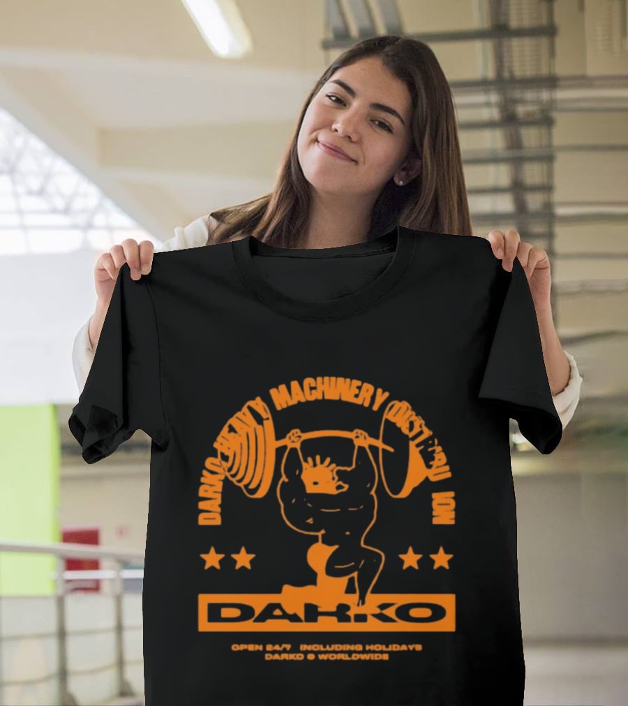 Darko Heavy Machinery Chest Pro Open 24 Hour Darko Worldwide T-Shirt