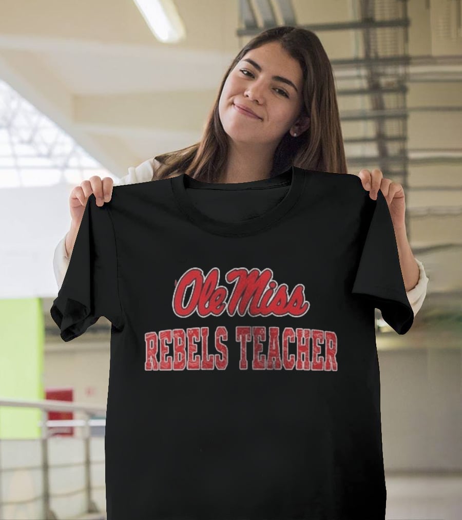 Ole Miss Rebels Teacher Football Fan T-Shirt
