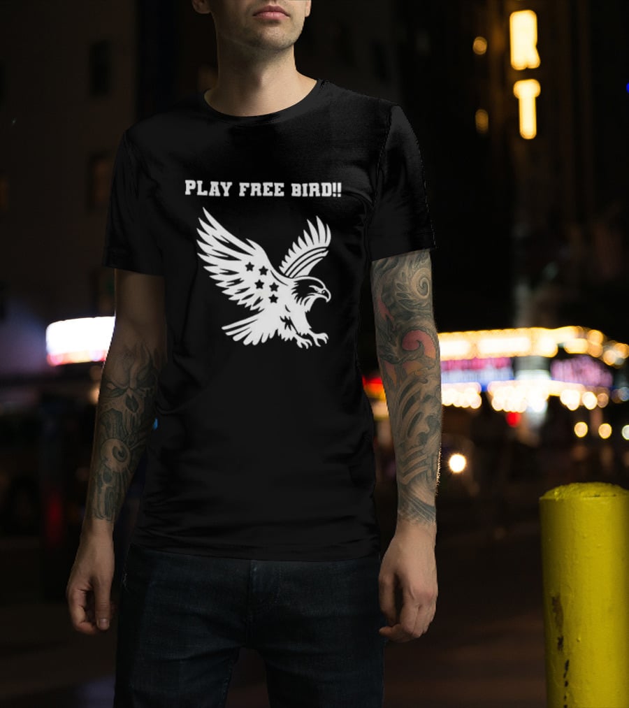 Play Free Bird Eagle Skynyrd Supremacist T-Shirt