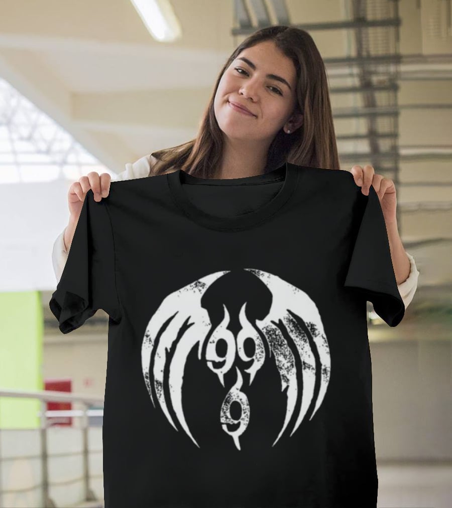 Ho99o9 Store Heaven Upside Down 999 Winged T-Shirt