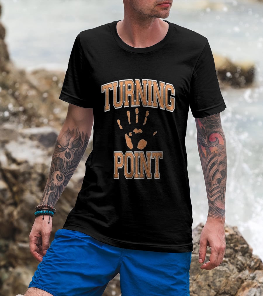 Turning Point Handprint Motivation Dawn Darkness T-Shirt