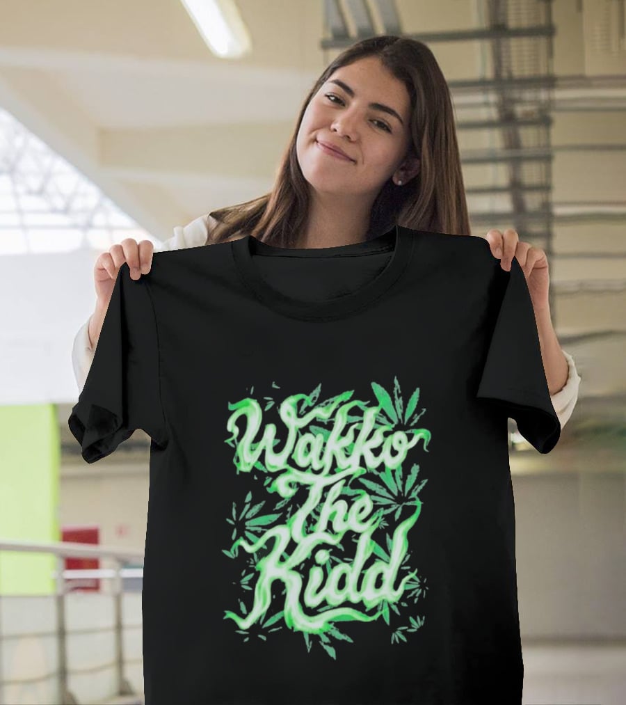 Wakko The Kidd Green Cannabis Leaf Marijuana T-Shirt