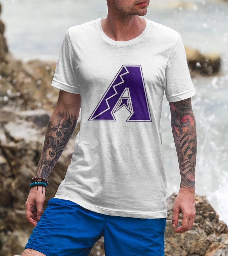2026 Arizona Diamondbacks GCU Jersey Giveaway Purple "A" T-Shirt