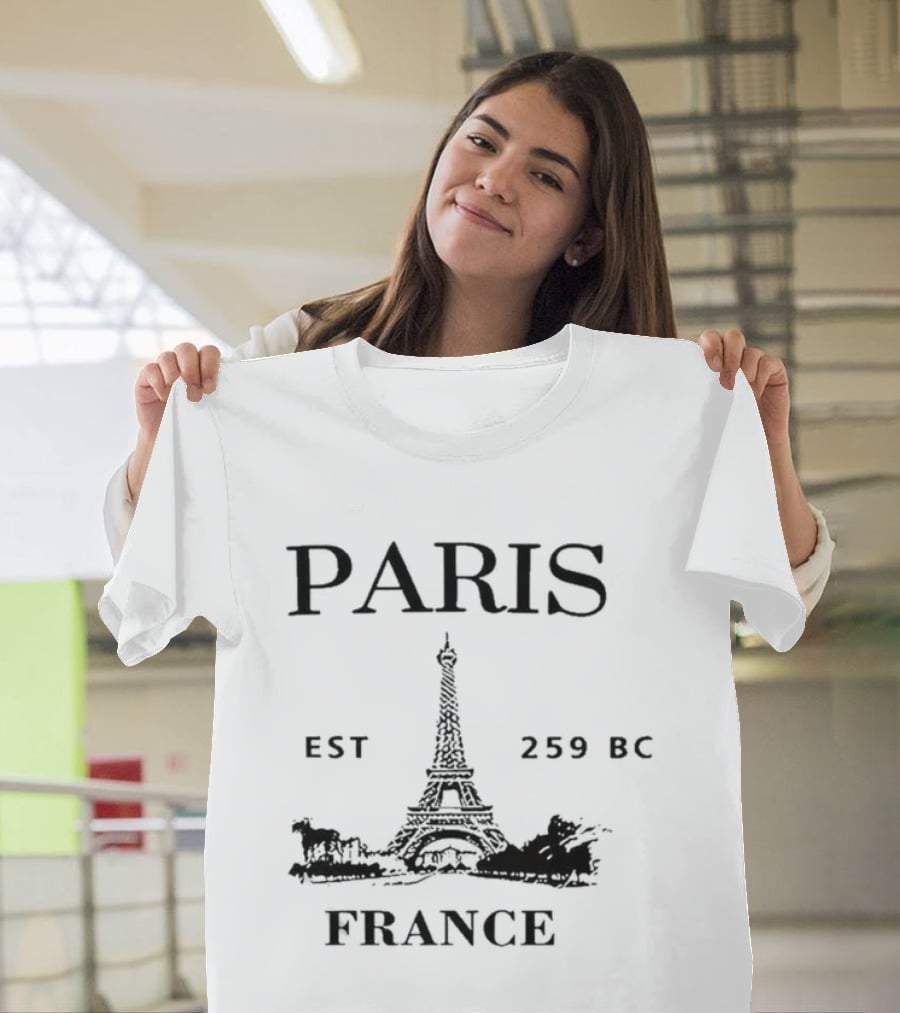 Paris Eiffel Tower Est 259 BC France T-Shirt