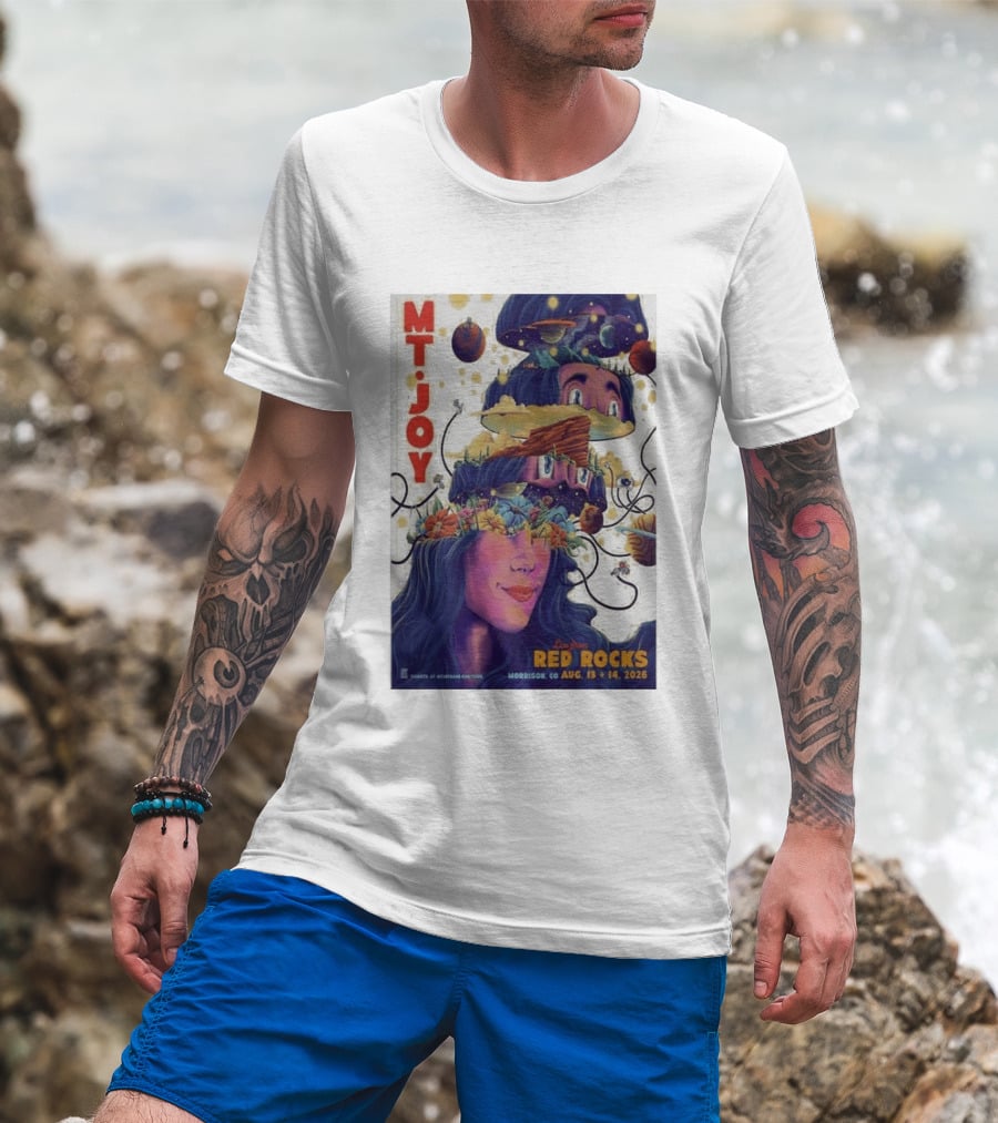 MT Joy Live At Red Rocks Morrison CO August 13 14 2026 S Tour T-Shirt