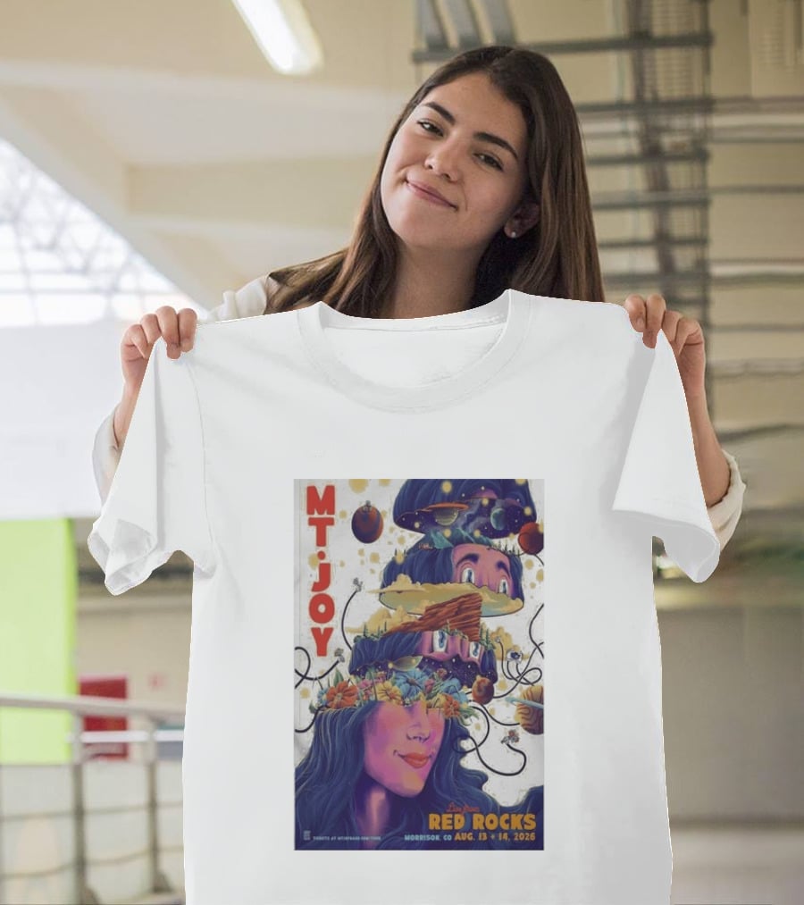 MT Joy Live At Red Rocks Morrison CO August 13 14 2026 S Tour T-Shirt