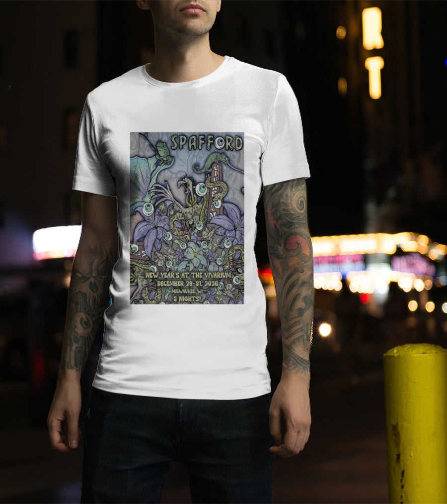 Spafford New Year’s At The Vivarium December 29 31 2026 Milwaukee WI 3 Nights T-Shirt