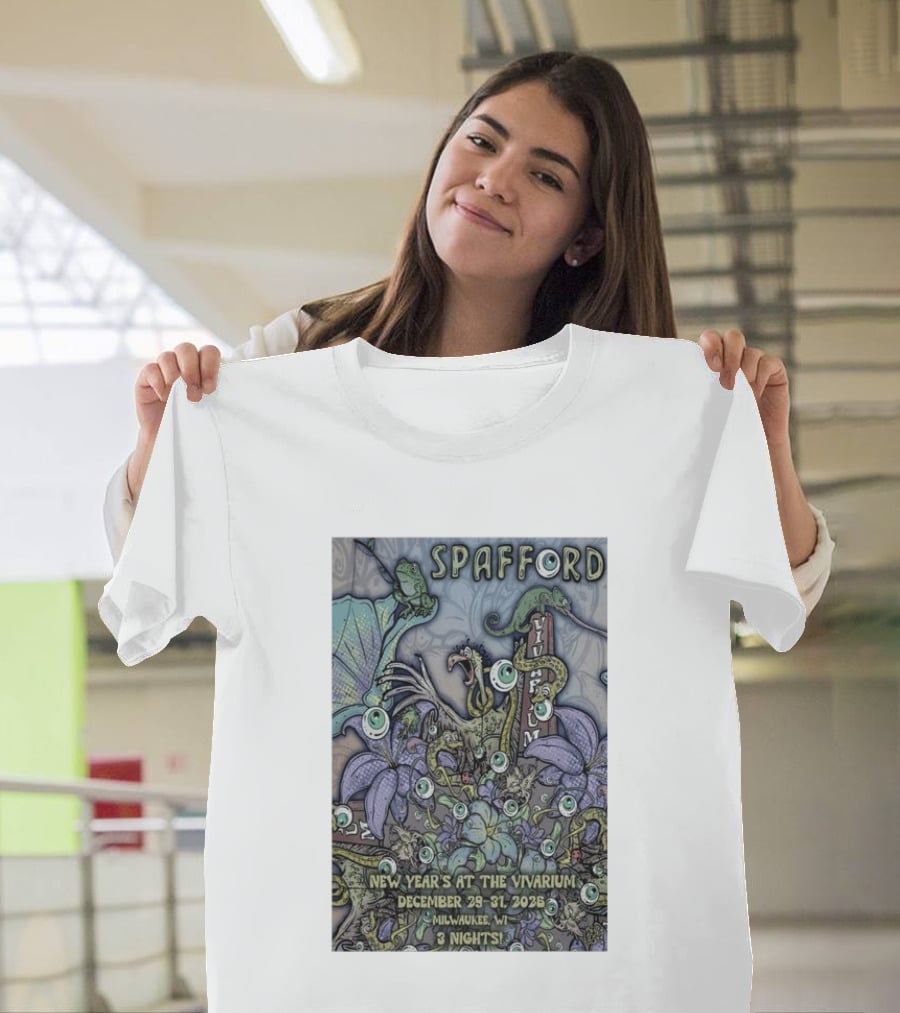 Spafford New Year’s At The Vivarium December 29 31 2026 Milwaukee WI 3 Nights T-Shirt