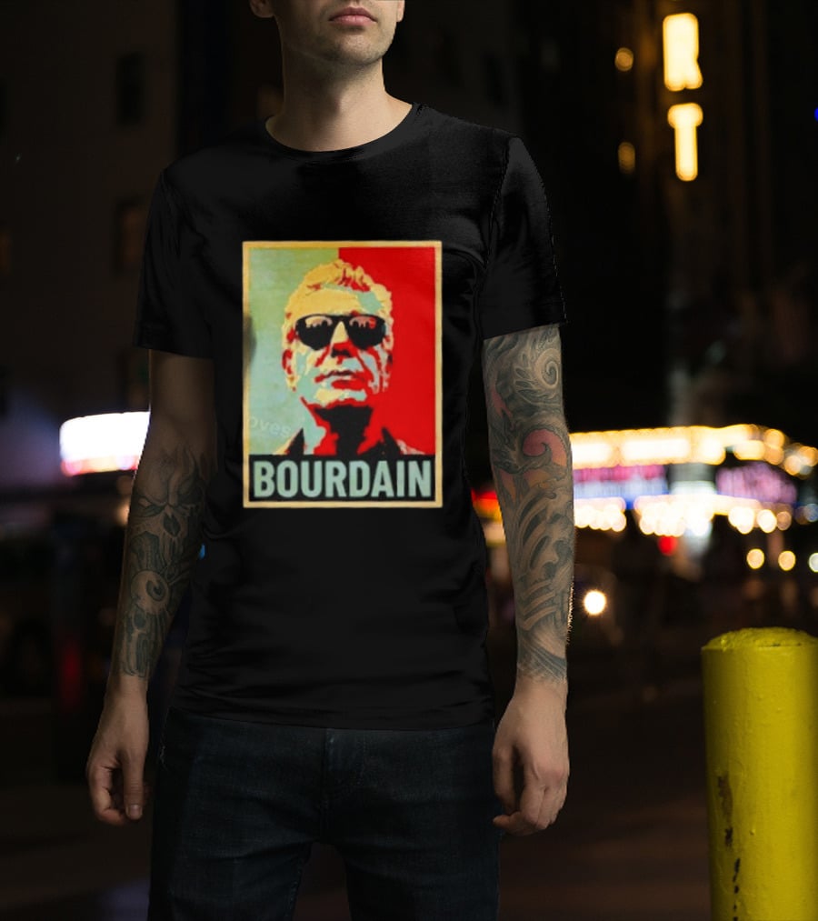 Bourdain Hope Iconic Style Image T-Shirt