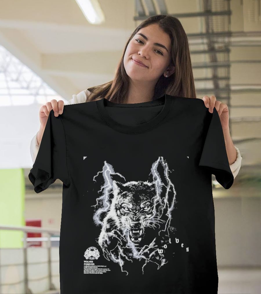 Darcsport Wolves Club Electric Lightning Wolf T-Shirt