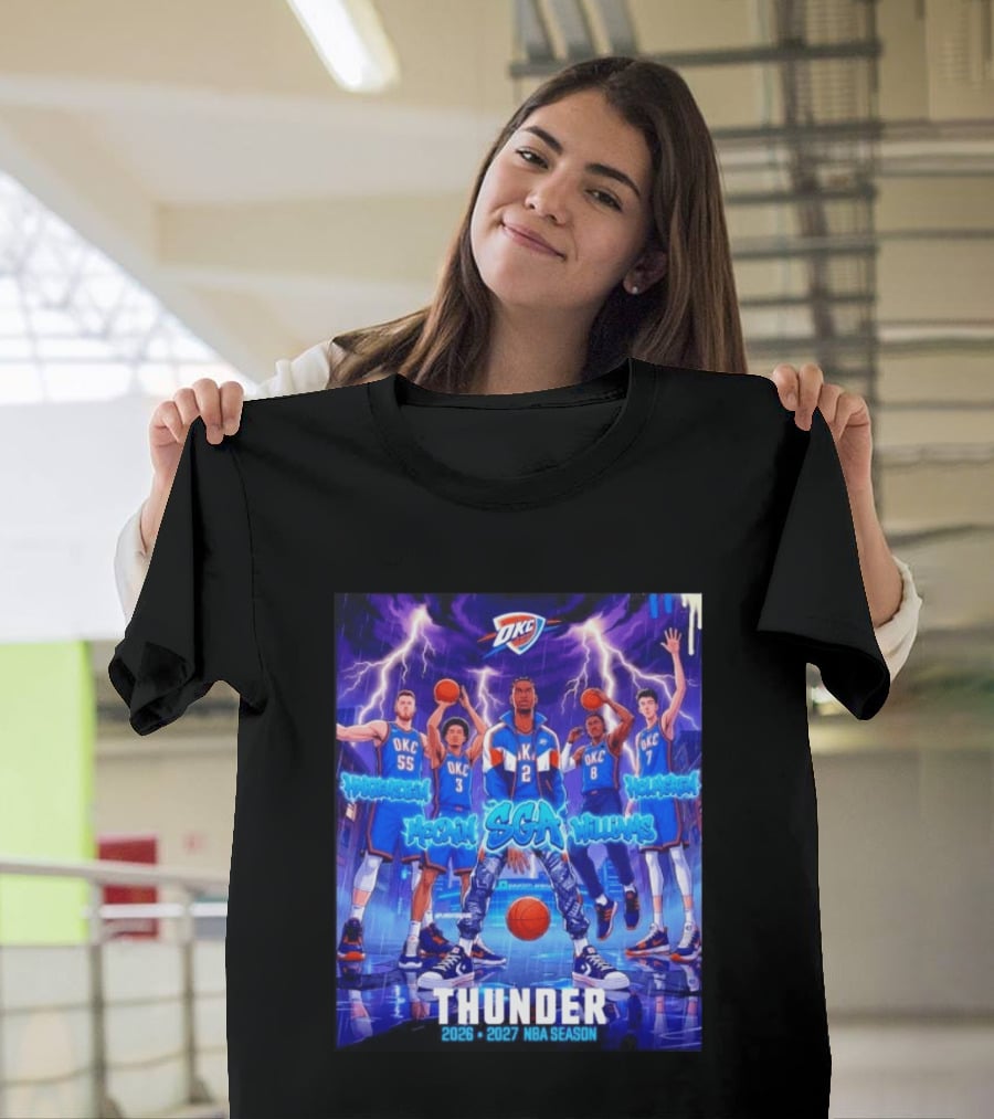 OKC Thunder 2026 2027 NBA Season SGA Hartenstein McCain Williams Holmgren T-Shirt