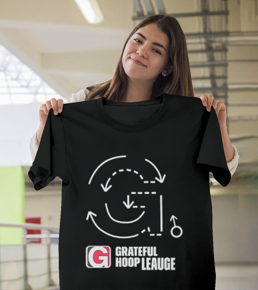 Grateful Dead Grateful Hoop League Basketball Strategy Playbook T-Shirt