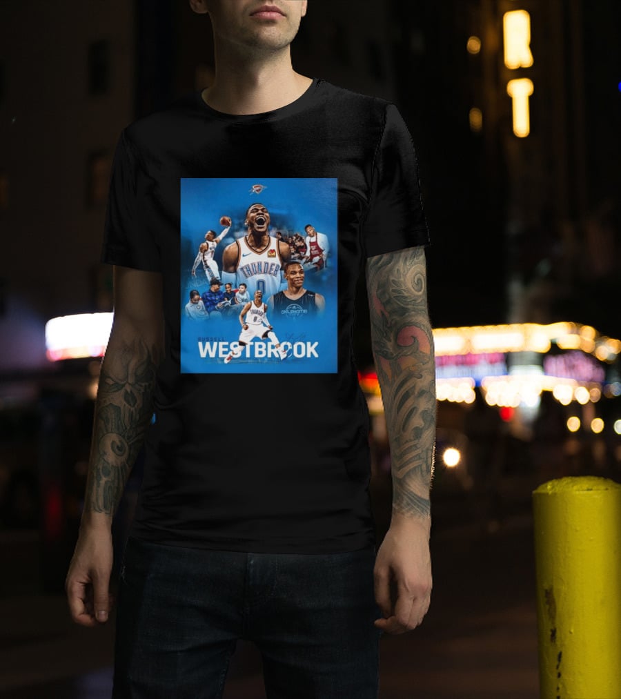 Russell Westbrook OKC Thunder Thank You For Everything Retirement T-Shirt