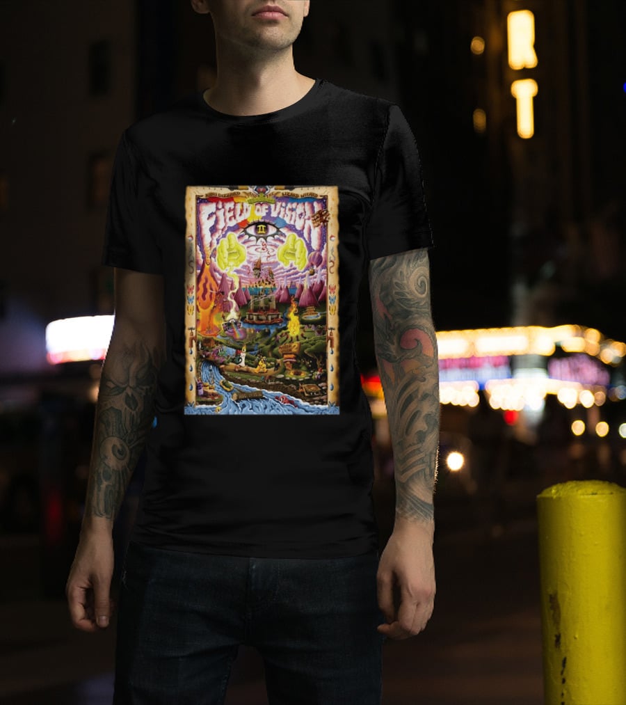 King Gizzard And The Lizard Wizard Field Of Vision II Meadow Creek Buena Vista CO Aug 14 16 2026 T-Shirt