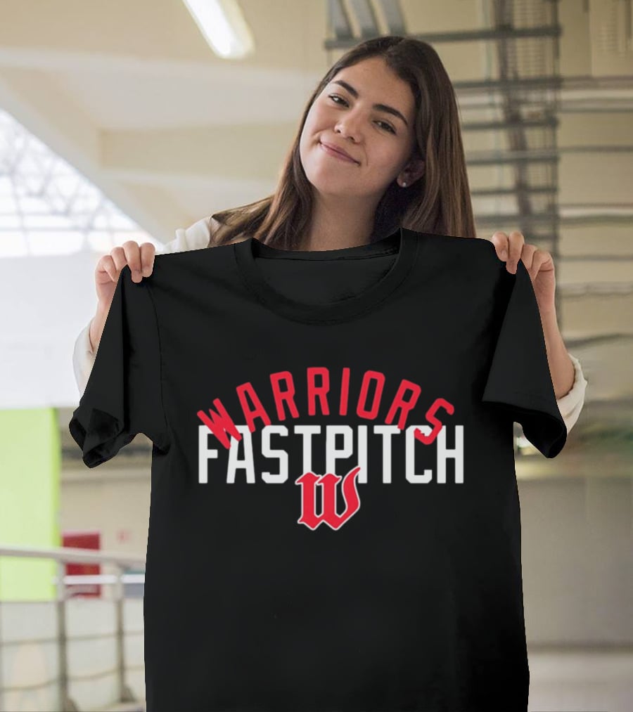 Warriors Fastpitch W Logo Softball Team T-Shirt