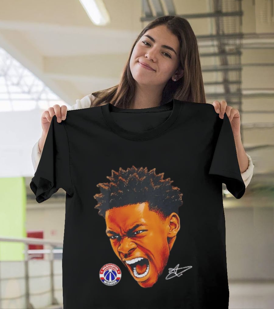 Washington Wizards Player Intense Expression NBA Basketball T-Shirt