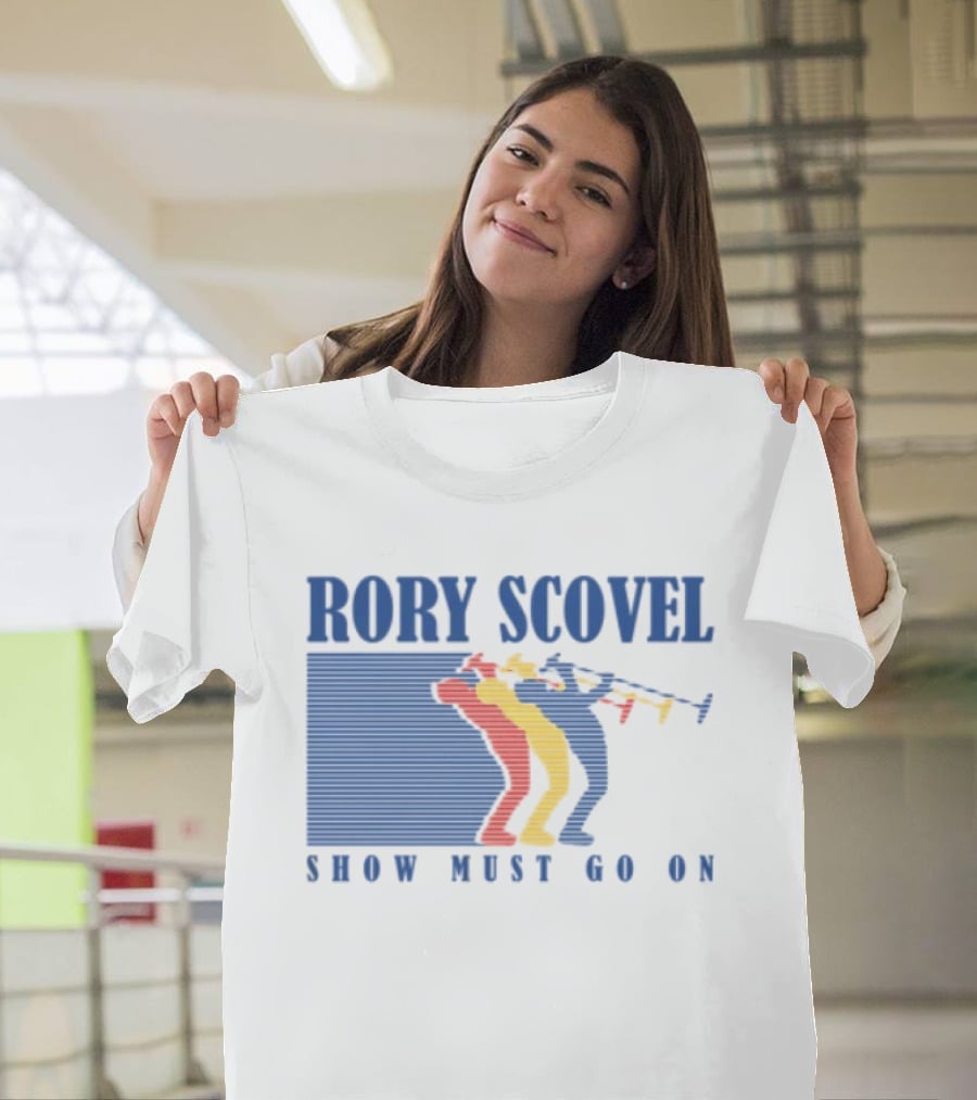 Rory Scovel Show Must Go On Colorful Trumpet Players T-Shirt