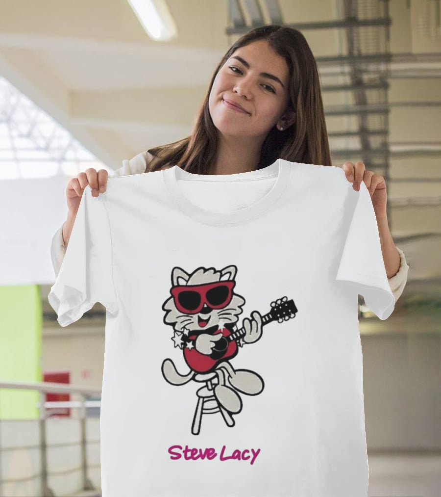 Steve Lacy 2026 Asia Tour Oh Yeah Cool Cat Playing Guitar T-Shirt