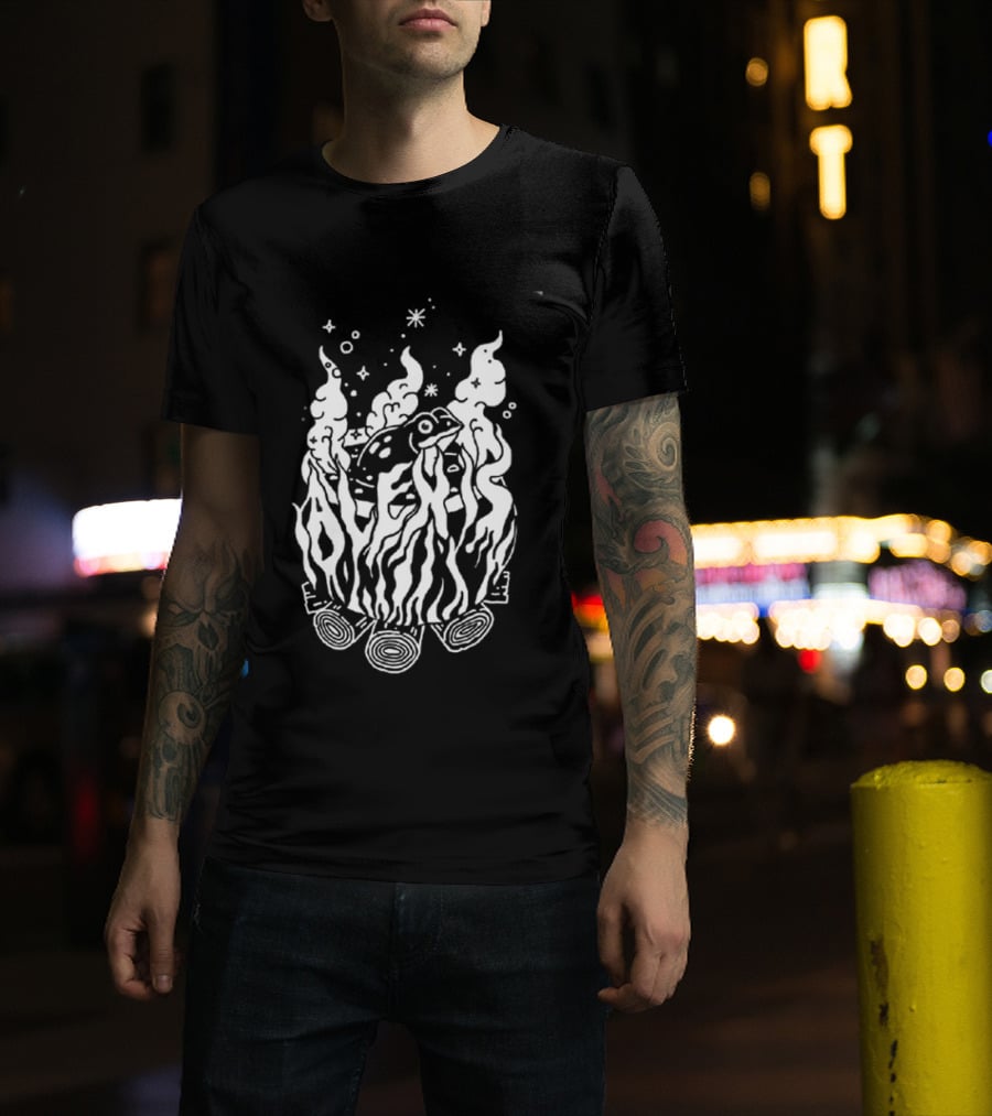 Alexisonfire Crisis 2026 Exclusive Tour 20 Years Anniversary Burning Log T-Shirt