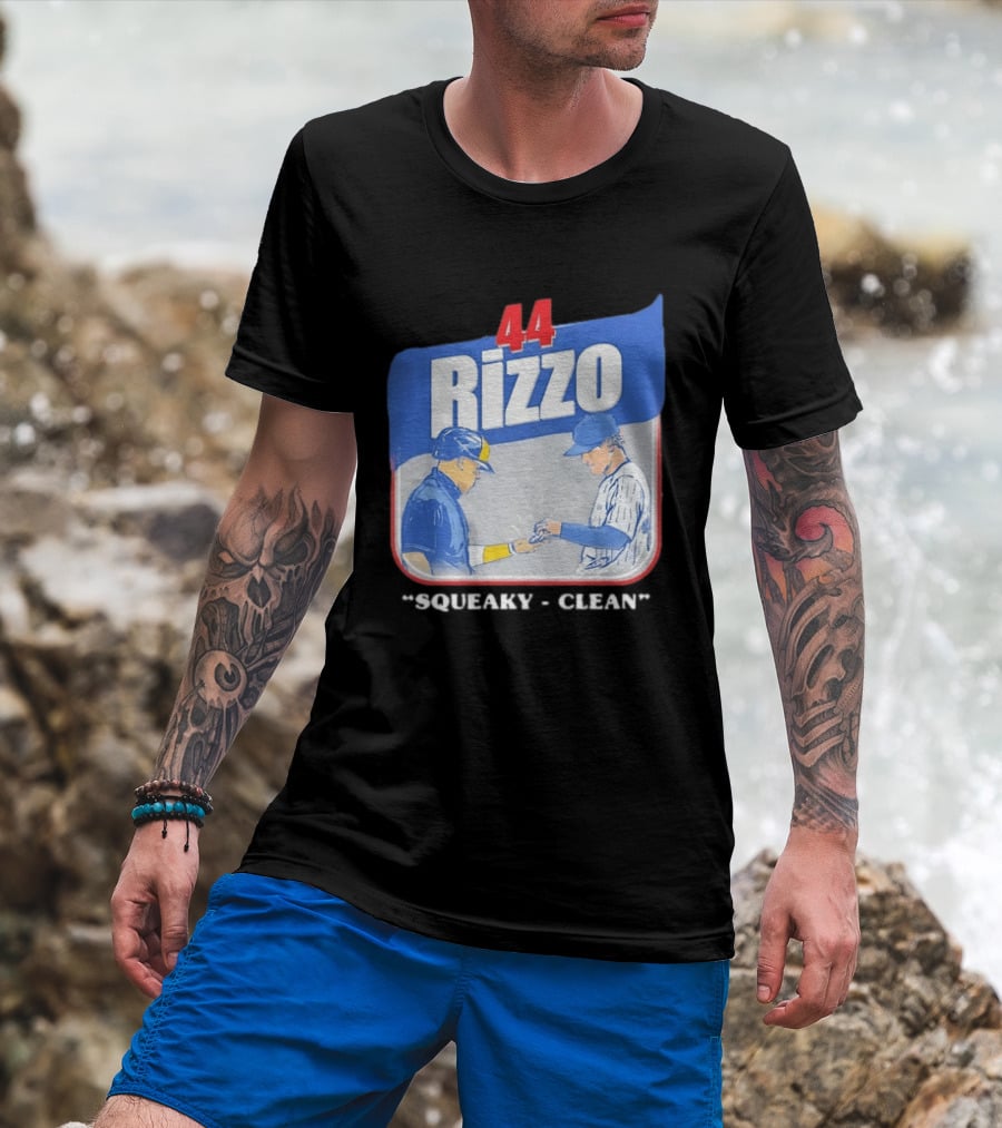 Anthony Rizzo 44 Squeaky Clean Baseball Exchange T-Shirt