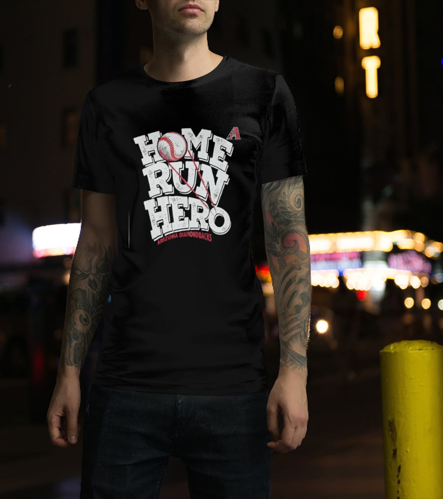 Arizona Diamondbacks Home Run Hero Baseball MLB Fan T-Shirt