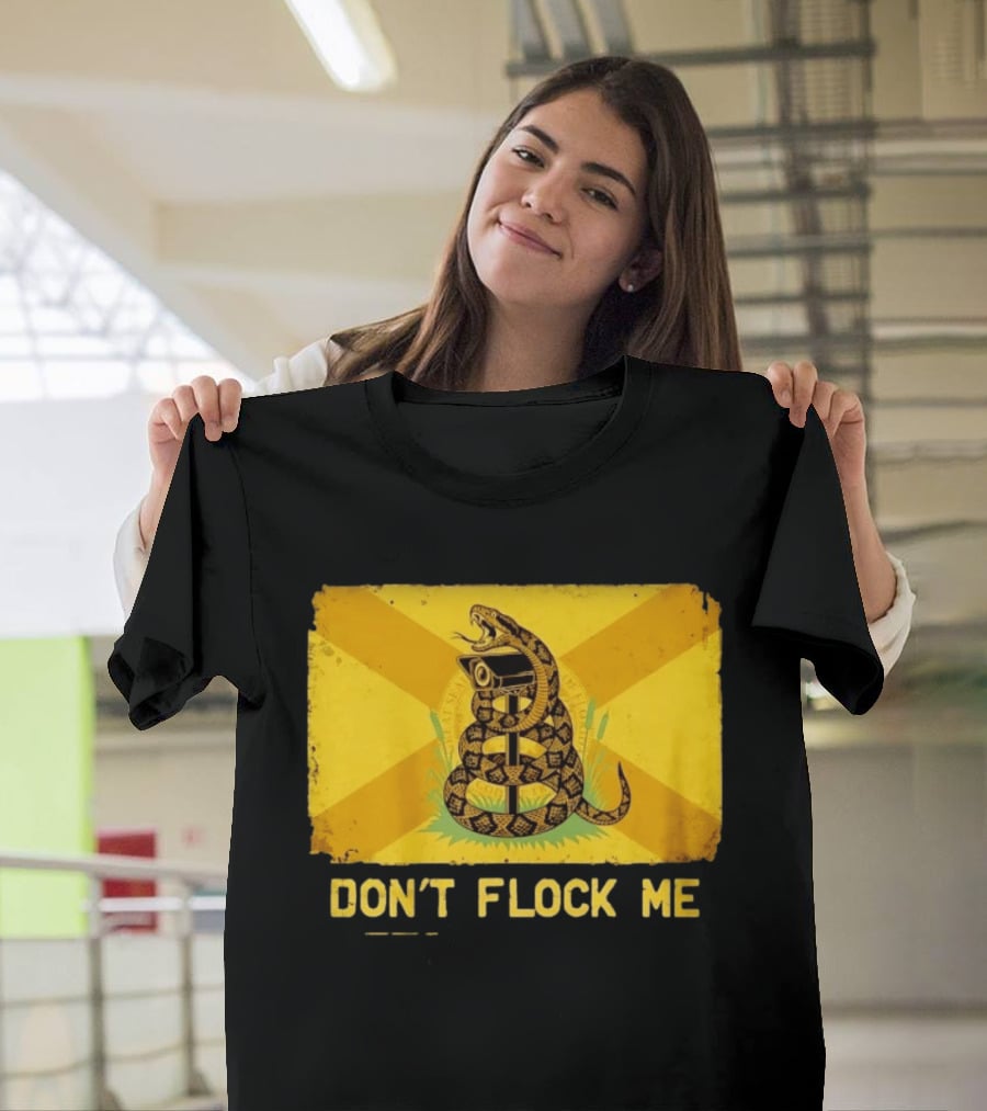 Florida Snake Surveillance Distressed Flag Don't Flock Me T-Shirt