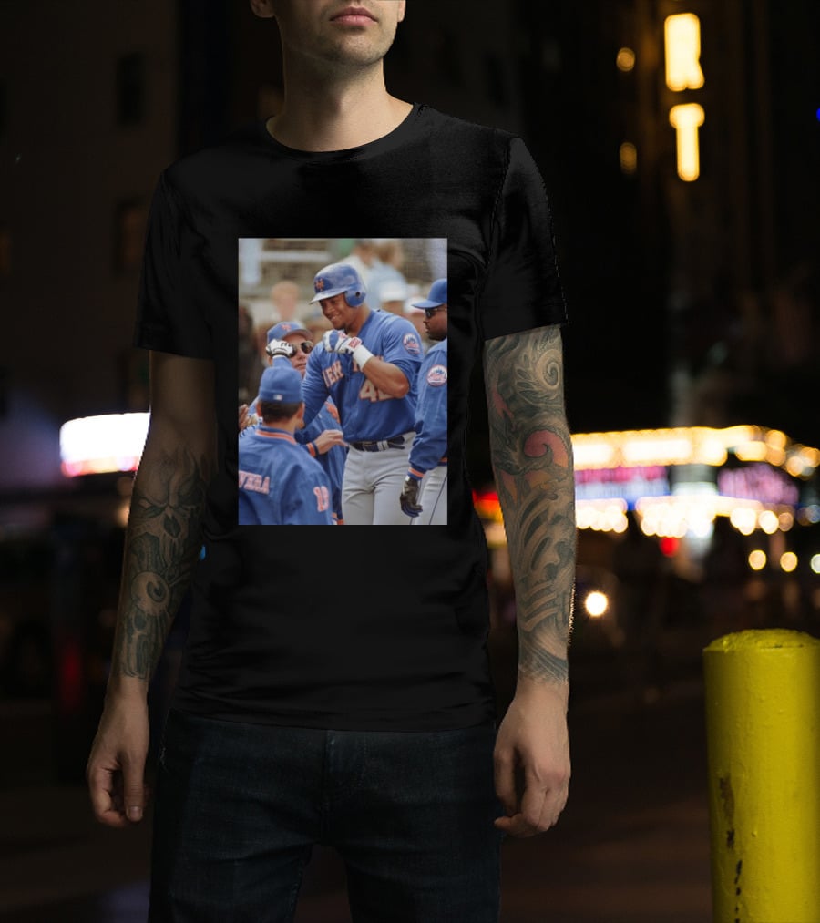 New York Mets Butch Huskey No. 42 MLB Legend T-Shirt