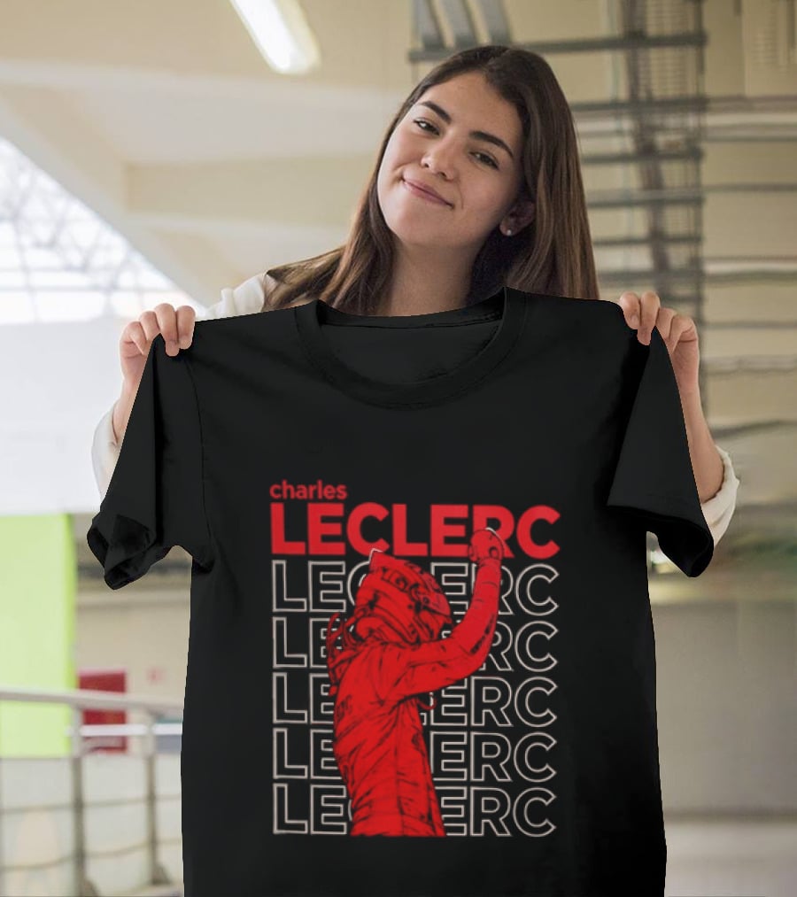 Charles Leclerc Formula 1 Racing Champion Red T-Shirt