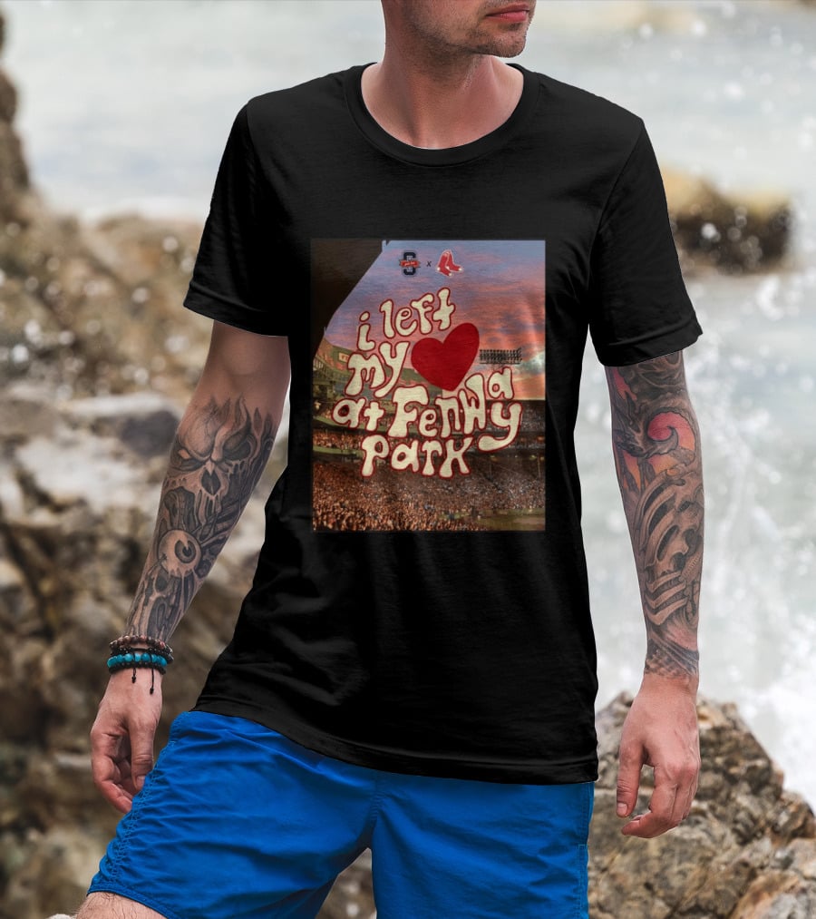 Cleveland Guardians Boston Red Sox I Left My Heart At Fenway Park T-Shirt