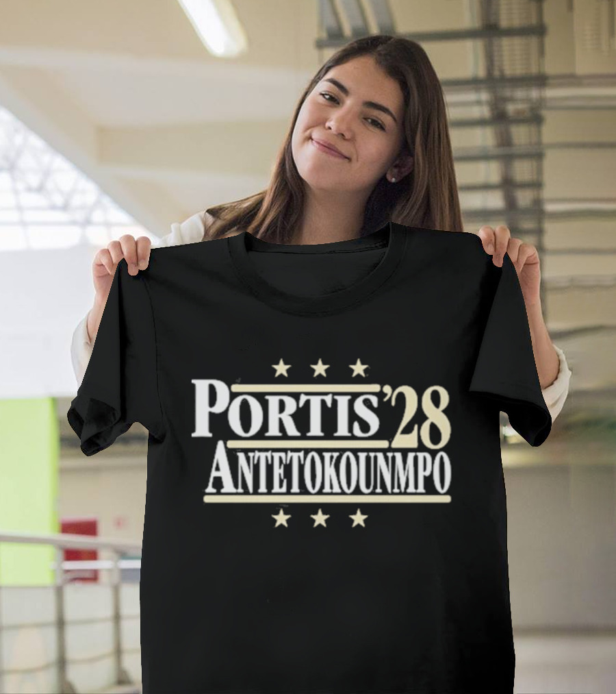 Portis Antetokounmpo 2028 Political Campaign Basketball Legends T-Shirt