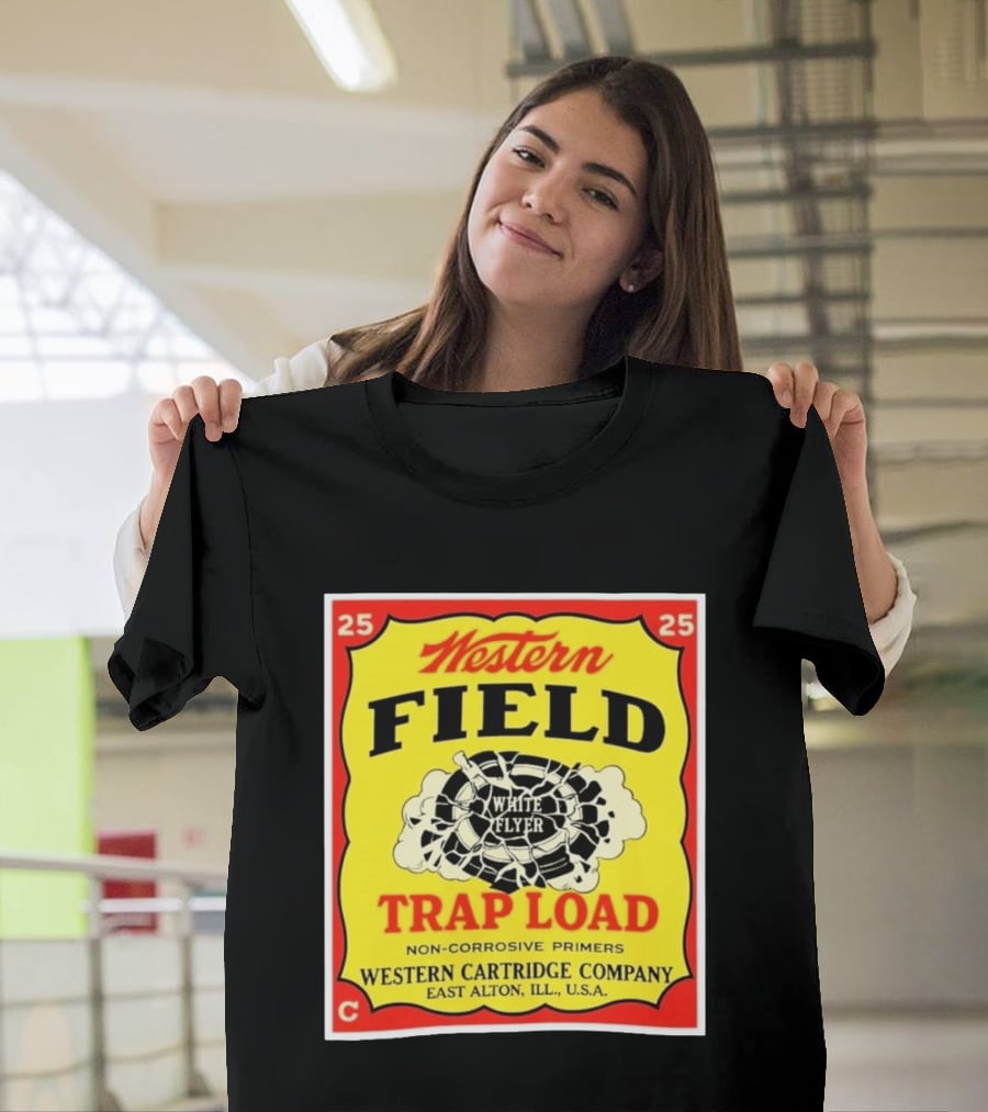 Western Field White Flyer Trap Load Western Cartridge Company East Alton USA T-Shirt