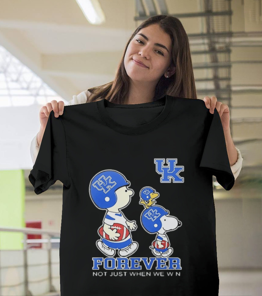 Snoopy Woodstock Charlie Brown UK Forever Not Just When We Win T-Shirt
