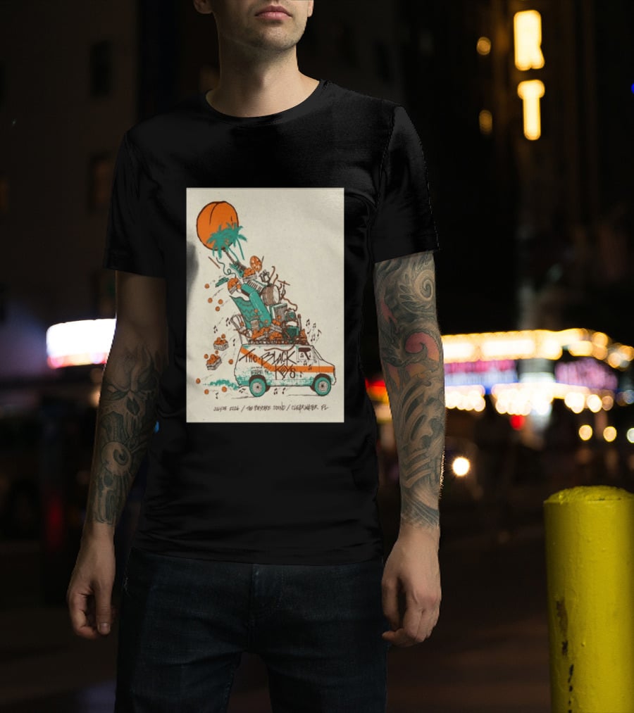The Black Keys July 28 2026 The Daycare Sound Clearwater FL Van And Music Instruments T-Shirt