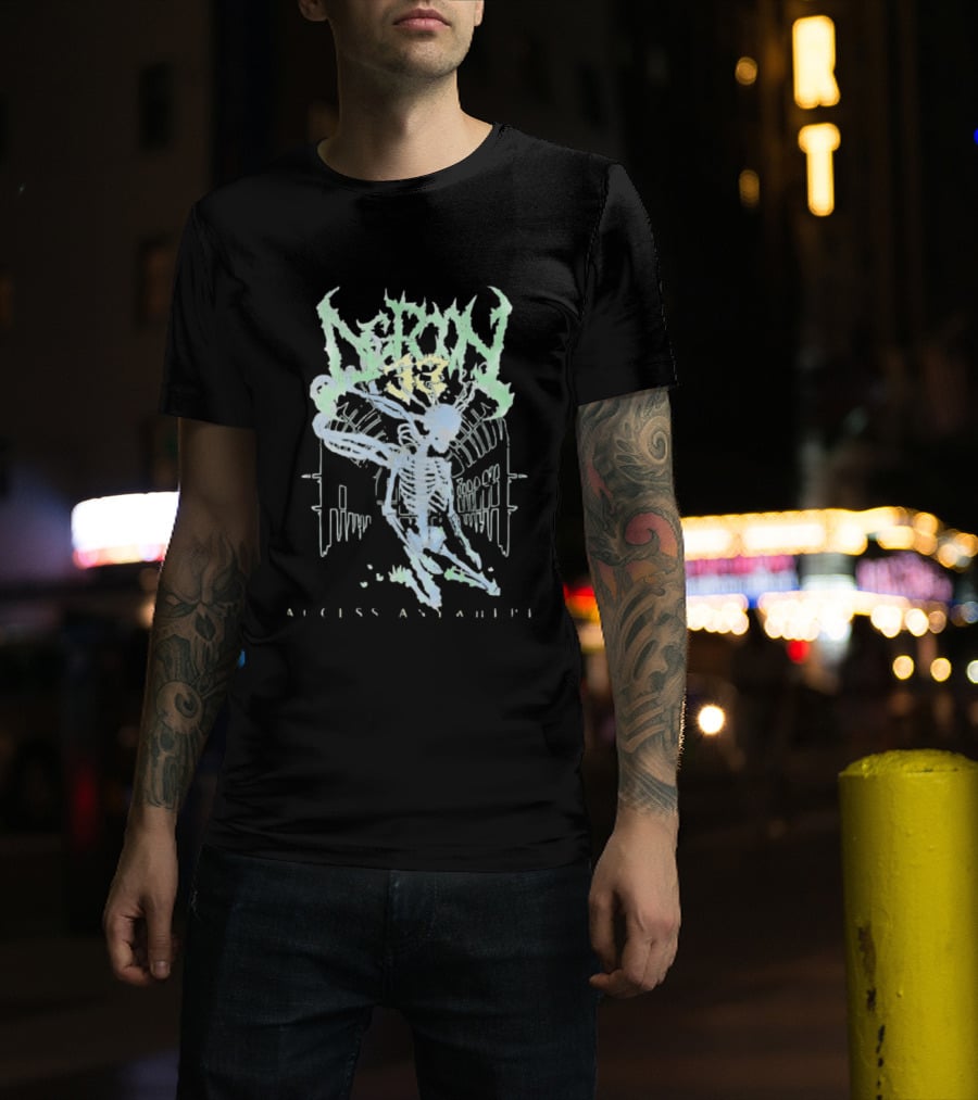 Neron 13 Skeleton Access Anywhere Metal Band T-Shirt