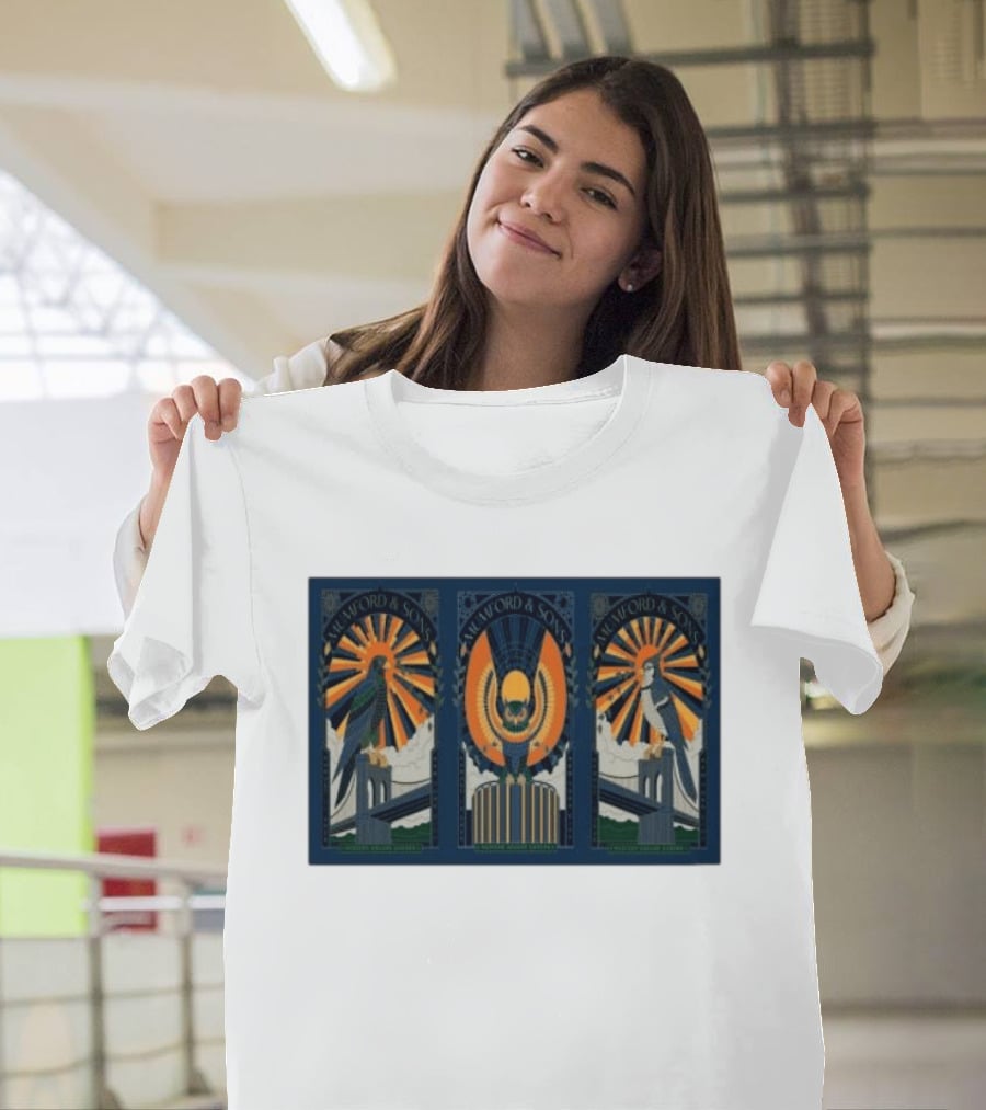Mumford & Sons Madison Square Garden NYC 2026 Event August 11 13 Trio Nights T-Shirt
