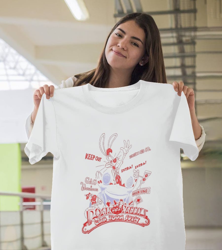 Roger Rabbit Benny The Cab Toontown Keep On Running Smile Darn Ya Smile Disney T-Shirt