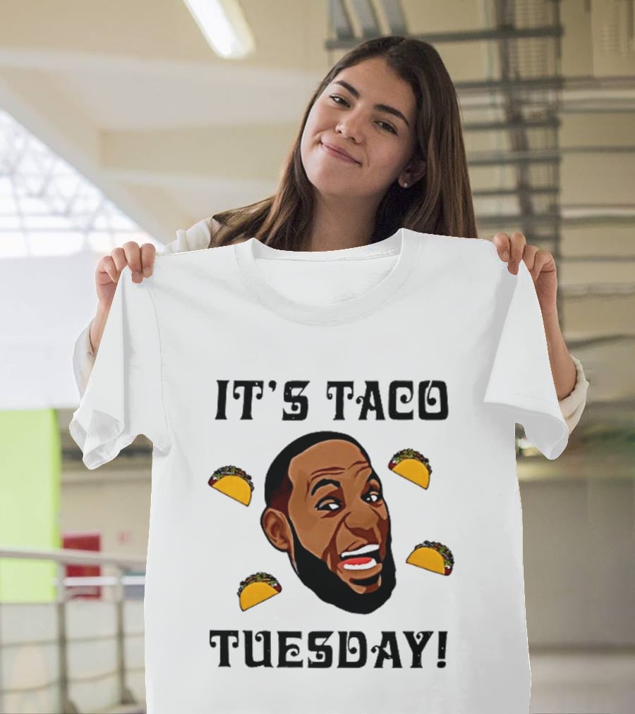 It's Taco Tuesday Meme Face With Tacos T-Shirt