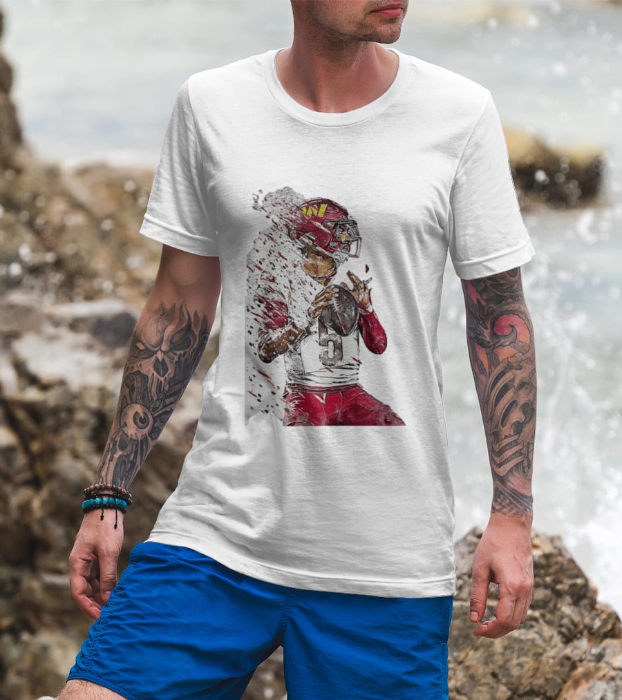 Jayden Daniels Washington Commanders Quarterback Football T-Shirt