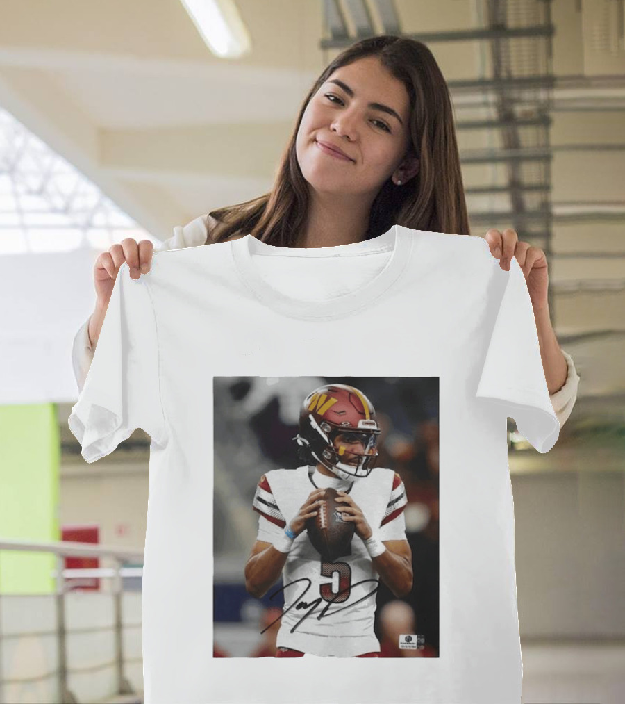 Jayden Daniels Washington Commanders Football Player Number 3 T-Shirt