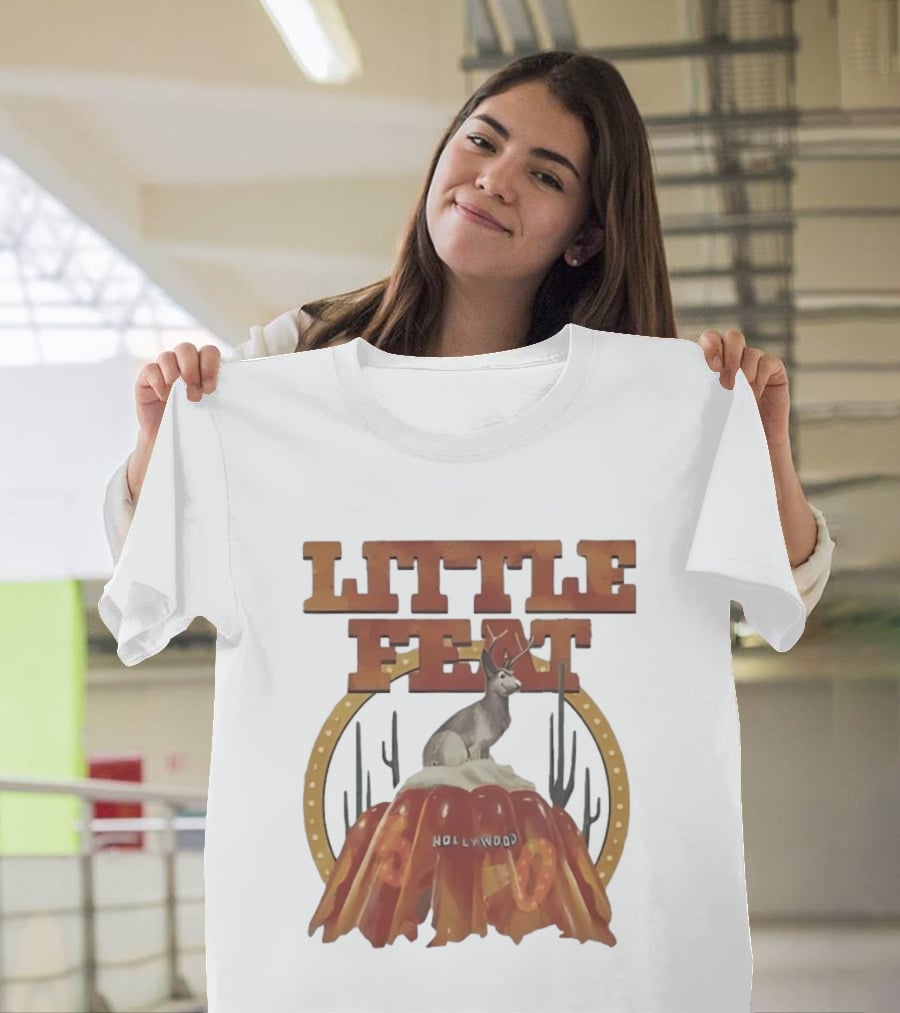 Little Feat Fifty Years Hollywood Record Album Antelope And Cactus T-Shirt