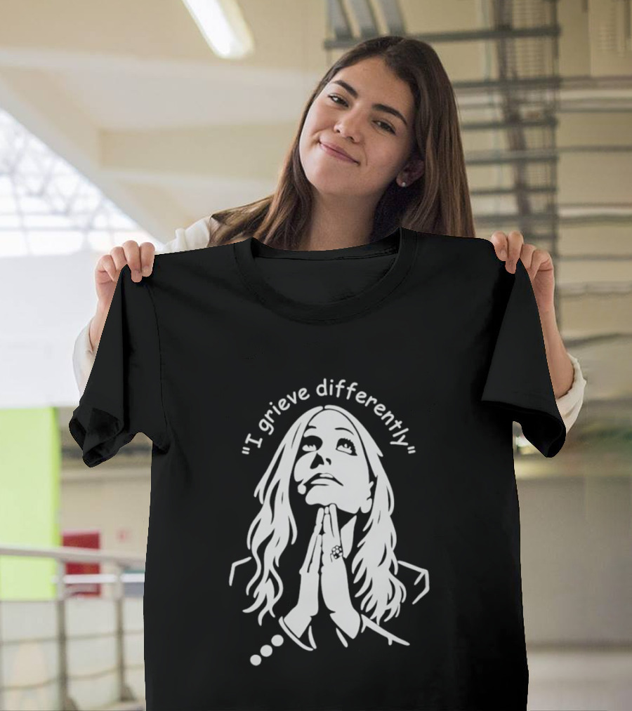 I Grieve Differently Inspirational Woman Praying Hands T-Shirt