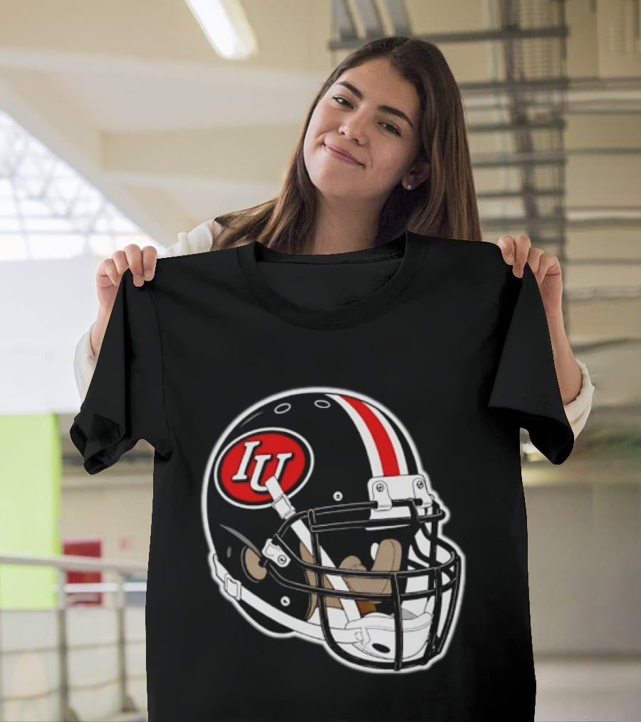 Indiana Hoosiers IU Football Helmet T-Shirt