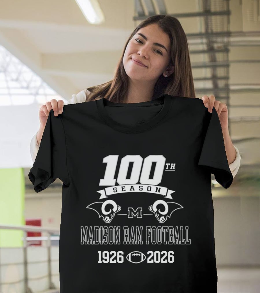 Madison Ram Football 100th Season 1926 2026 T-Shirt